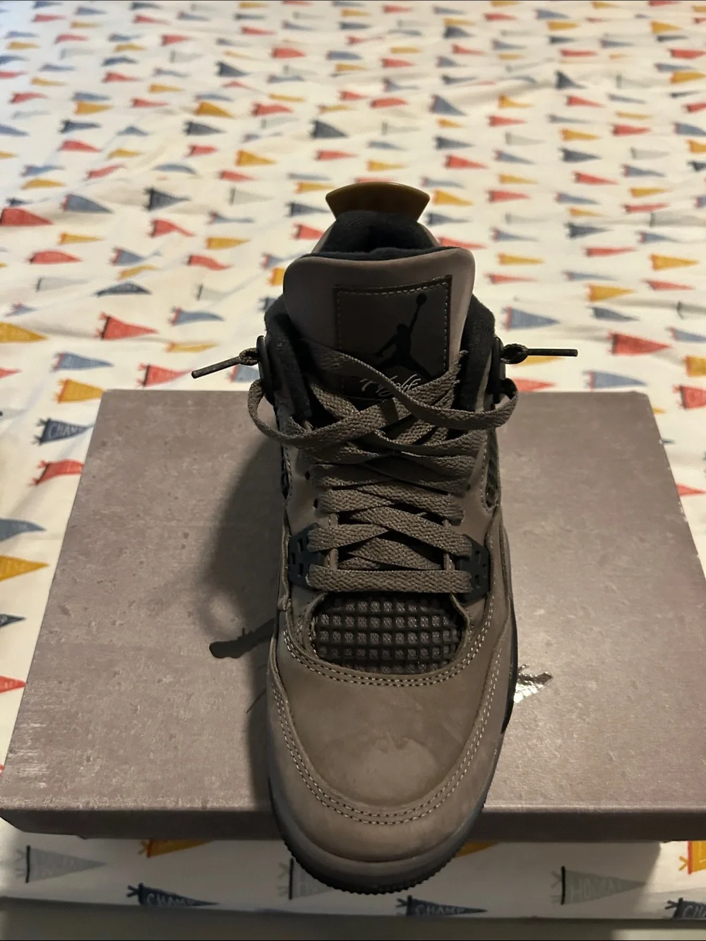 Jordan Men's Brown Suede High-Top Sneakers